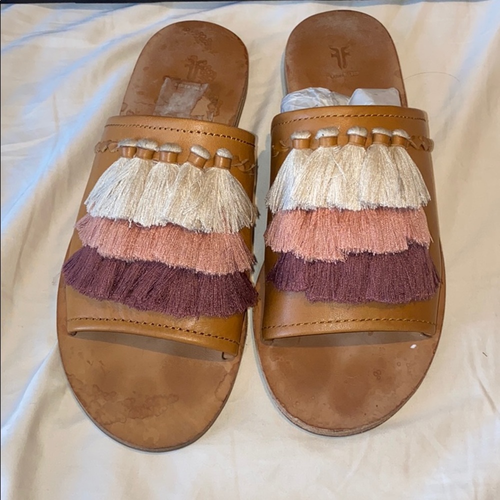 Frye slides—women’s 6.5